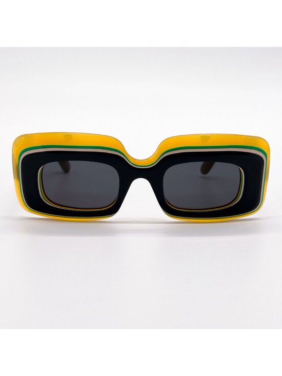 New Loewe LW40139U 20A Black Yellow Unisex Sunglasses main image 4